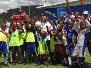 Amazing Lesotho - this man dribble a ball across Africa to raise money for Kick4Life. 